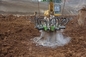 Machine hydraulique de rupture de piles de béton carré 350 à 450 mm pour excavatrice