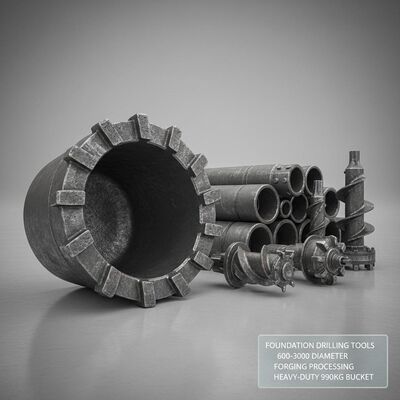 Outils de forage de fondation avec un diamètre de 600 à 3000 et un traitement de forgeage pour un poids de godet de 990 kg pour usage intensif