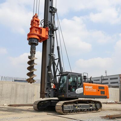 Réglage hydraulique lourd KR300C avec 54m profondeur de forage 2500mm de diamètre et 320kN.m de couple