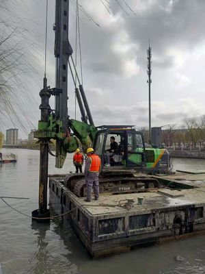 20 tonnes de poids de la machine Piling rig pré-propriété avec système hydraulique en boucle fermée jusqu'à 30 mètres longueur maximale de la pile
