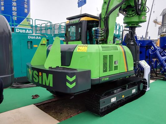 Utilisation d'une pelle mécanique d'occasion avec système hydraulique en boucle fermée, longueur de pieu maximale jusqu'à 30 mètres et moteur ISUZU AA-6HK1XQP pour travaux de fondation